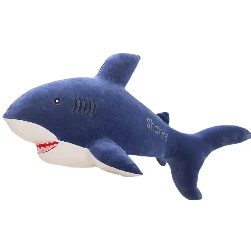 [Funny] 50cm Ocean Cartoon plush Shark Toys Soft hold Pillow Super Soft Stuffed cotton Animal Shark Dolls model kids girl gift