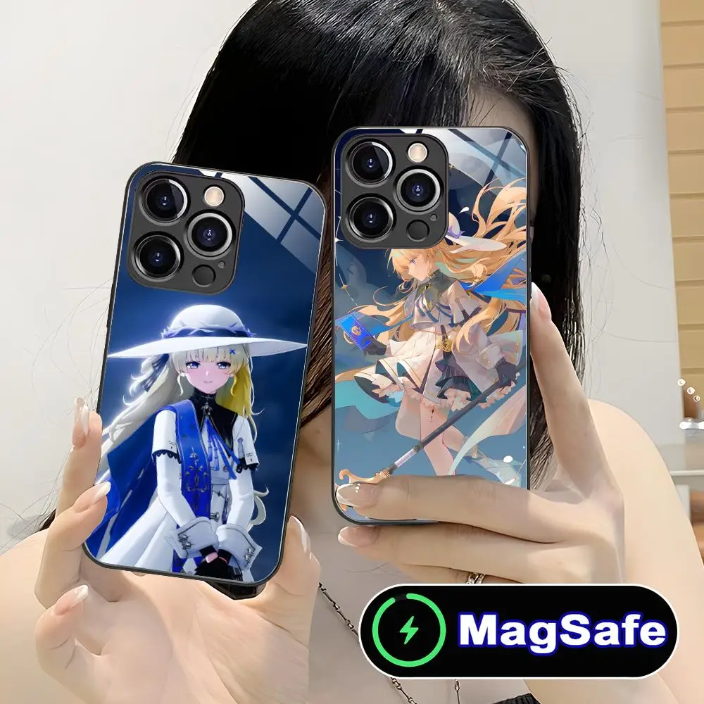 위쳐링 웨이브 피비 아이폰 16 15 14 13 12 11 프로 맥스 플러스 미니 맥세이프 글래스 컬러 프린팅 예쁜 스마트폰 케이스