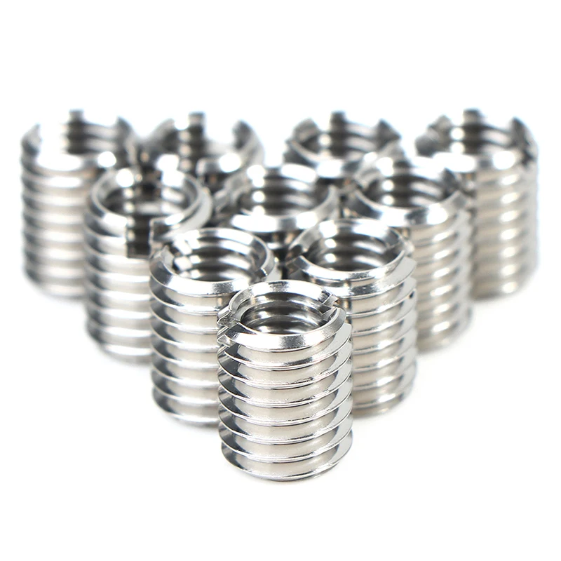 10PCS Stainless Steel Thread Adapters Convert M8 8mm Male To M6 6mm Female Hardware Fasteners Threaded Reducer Insert Replace