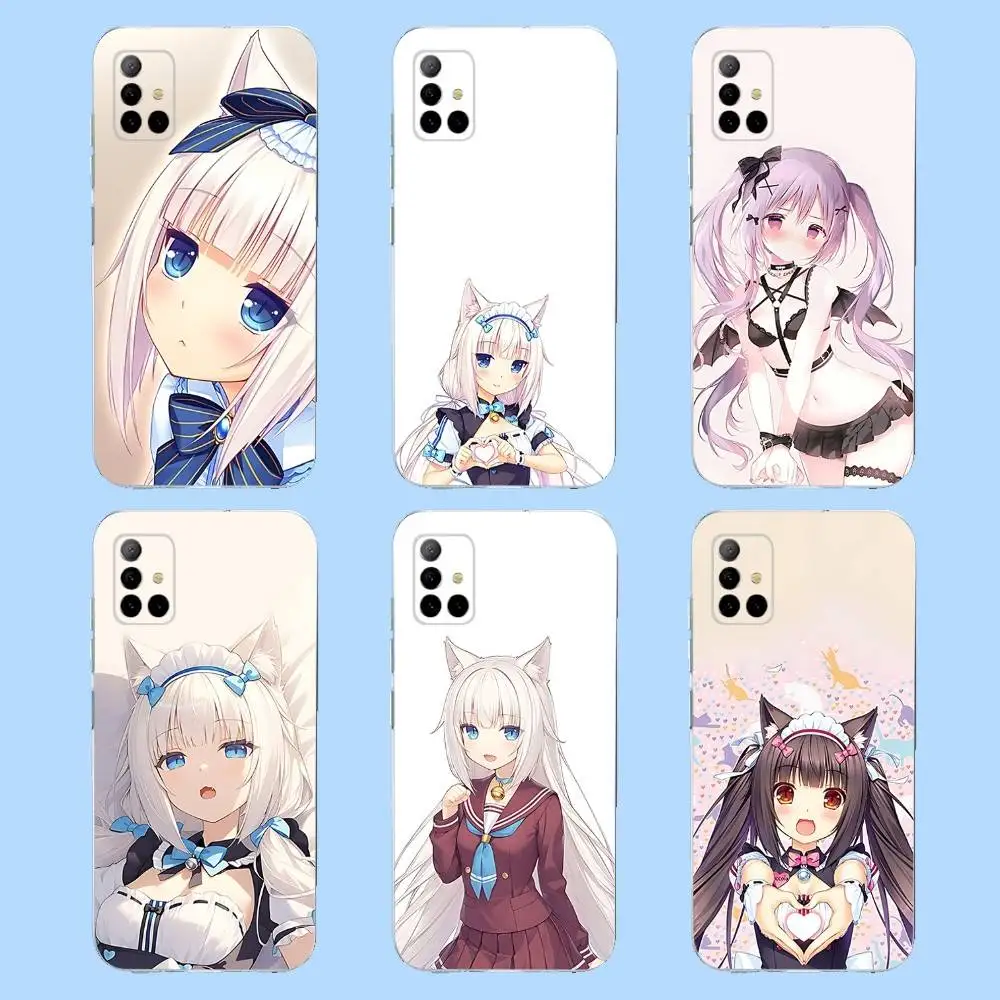 

V-Vanilla Anime N-Nekopara Phone Case For Samsung S 23,22,10,9,8 A 71,52,51,30,21S,12 PIus,E,Lite Note20 Ultra Clear Soft