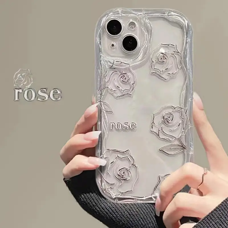 

Чехол Rose Tulips Floral Chain Crystal для OPPO Reno 14 13 12 FS 14F 13F 12F 5G 4G 11F 11 10 Pro 5 6 7 Lite Find X3 Lite Cover