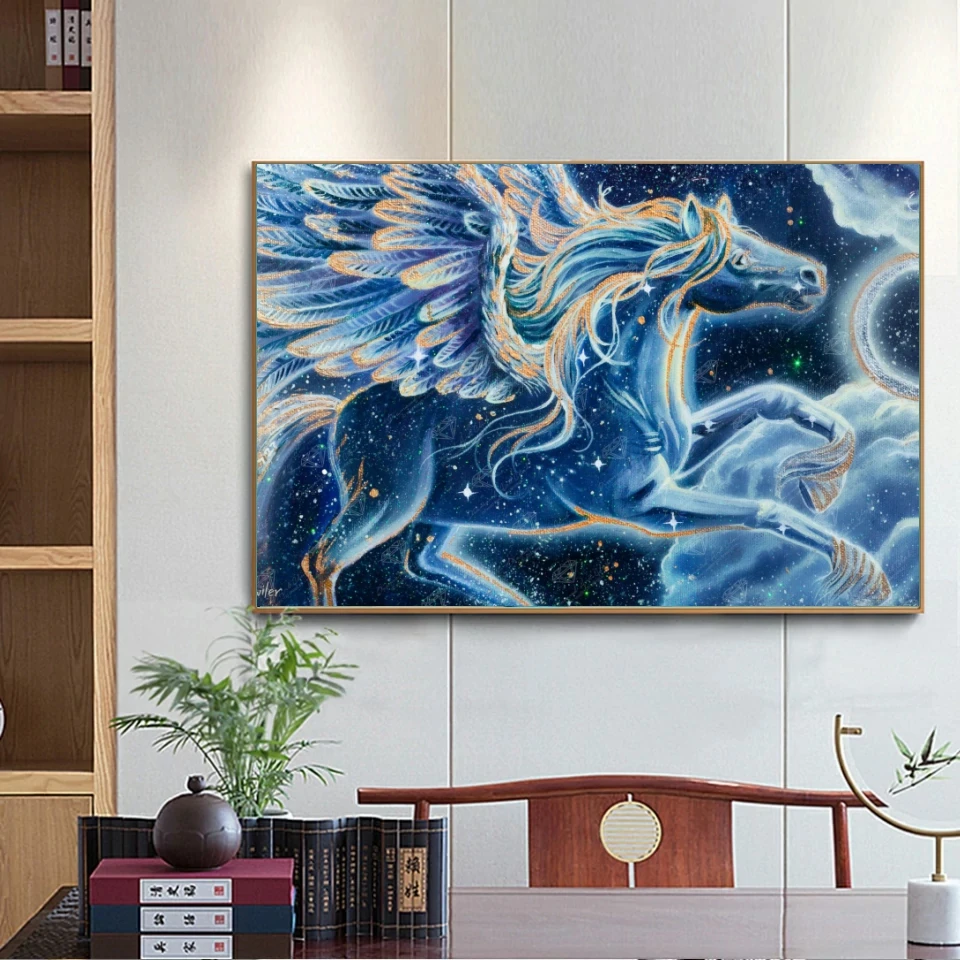 Pegasus Constellation Crystal Drills Diamond Painting New Fantasy Animal Art Embroidery Cross Stitch Mosaic DIY Home Decor Gift