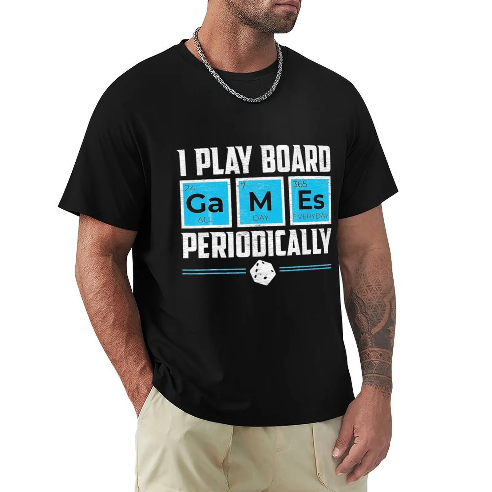 

Board Games Periodic Table Science Lover T-Shirt summer top funnys animal prinfor boys quick drying heavyweight t shirts for men