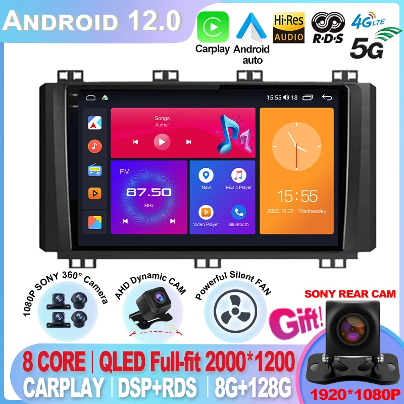 For Seat Leon 3 MK3 2012-2020 G8G 128G Car Radio PS Navigation 4G WIFI DSP BT Carplay Android 12 Player 2 Din No DVD