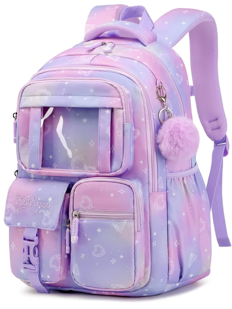 Mochila infantil para niñas - Mochilas escolares para estudiantes de secundaria - Bolsa de libros para la escuela primaria - Mochila Kawaii Ita