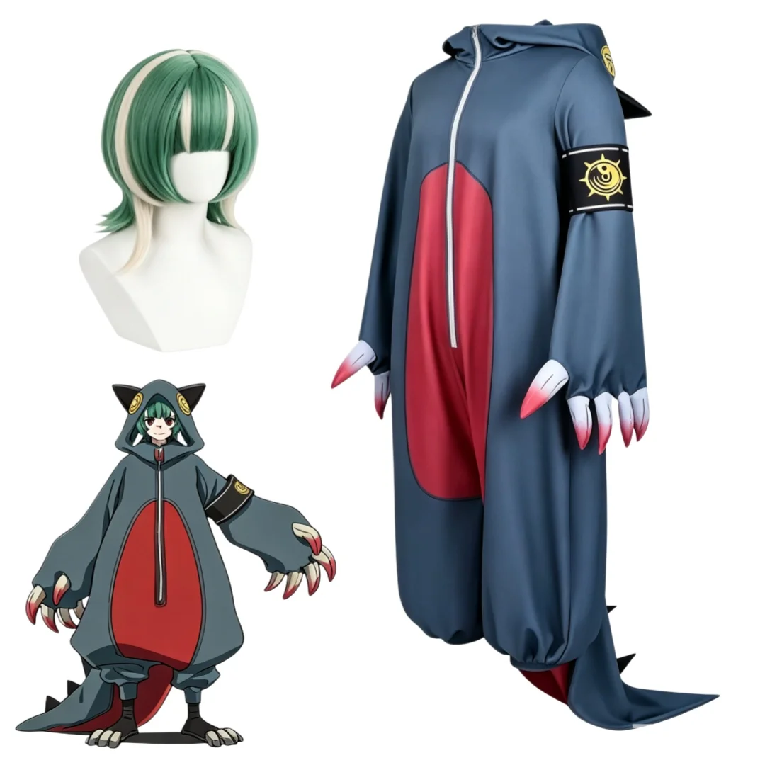 

Anime Gachiakuta Guita Cosplay Costume Wig Full Set Jumpsuit For Halloween Carnival Role Play