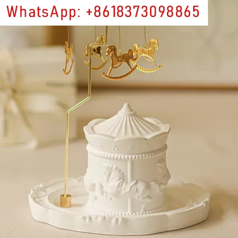 

Glass jar candle Carousel Aromatherapy Candle