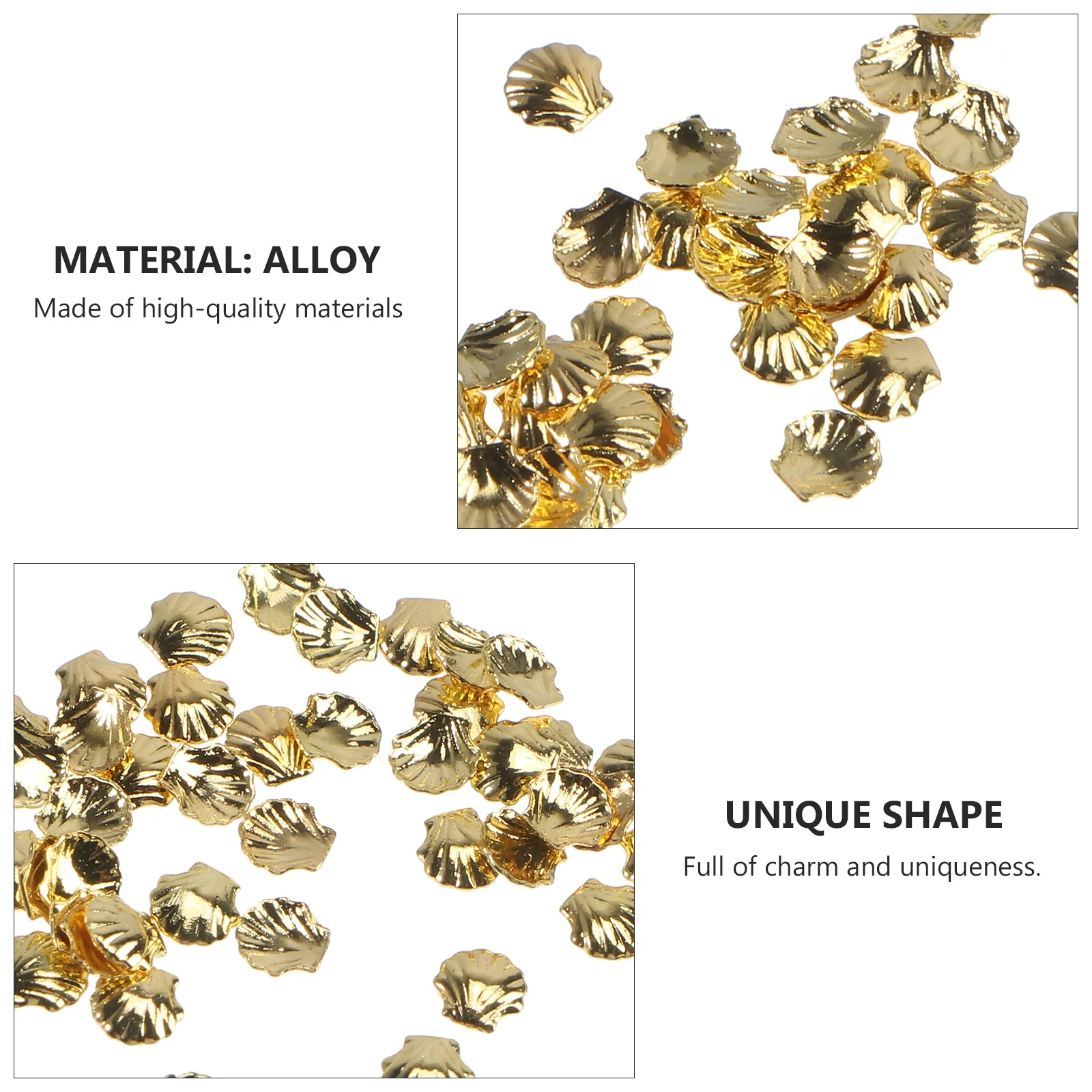 مجموعة واحدة من زينة الأظافر المعدنية المصنوعة من خليط معدني عالي الجودة لسحر الأظافر لحفلات الزفاف ومستلزمات مانيكير #4