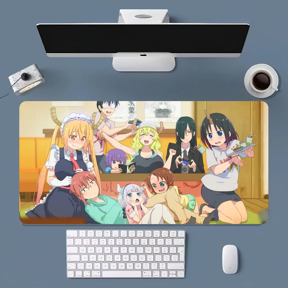 Anime M-Miss K-Kobayashis D-Dragon Maid Mouse Pad Office Large Small Computer PC Keyboard Rubber Game Anti-Slip Mice Mat Big