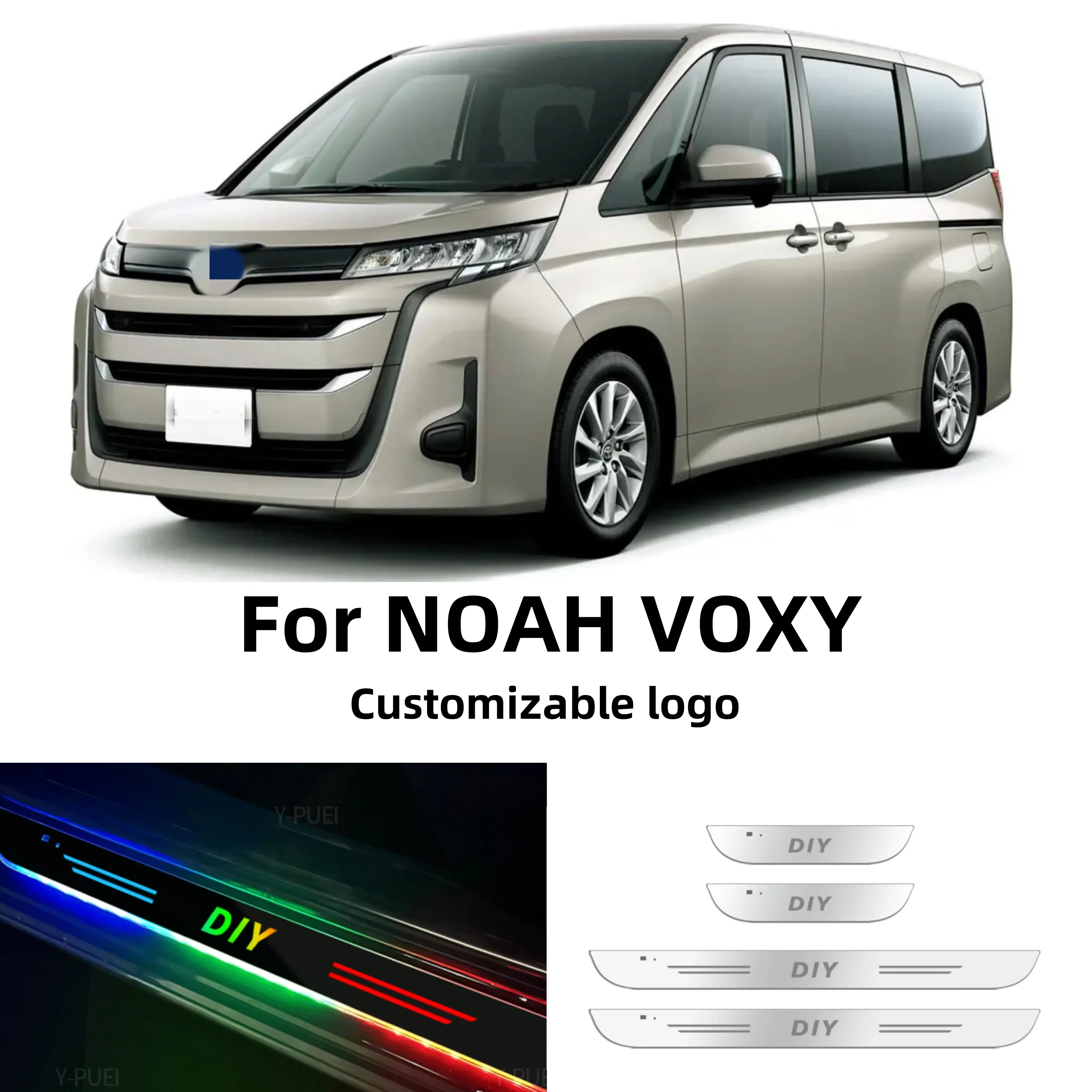

Customized Car Door Sill Light LED Welcome Pedal Projector Threshold Lamp For Toyota Noah Voxy ZRR70 VAN 2007-2013 Accessories