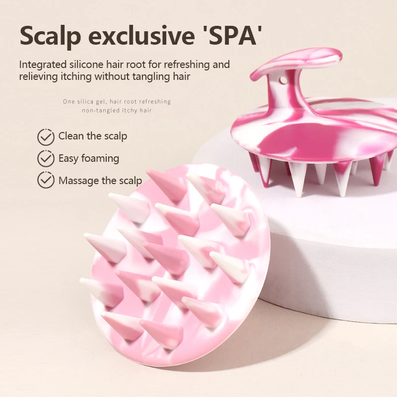 Silicone Shampoo Brush Massage Brush Hair Shampoo Artifact Shampoo Comb Scalp Anti-itch Head Scratcher Hair Scalp Massager