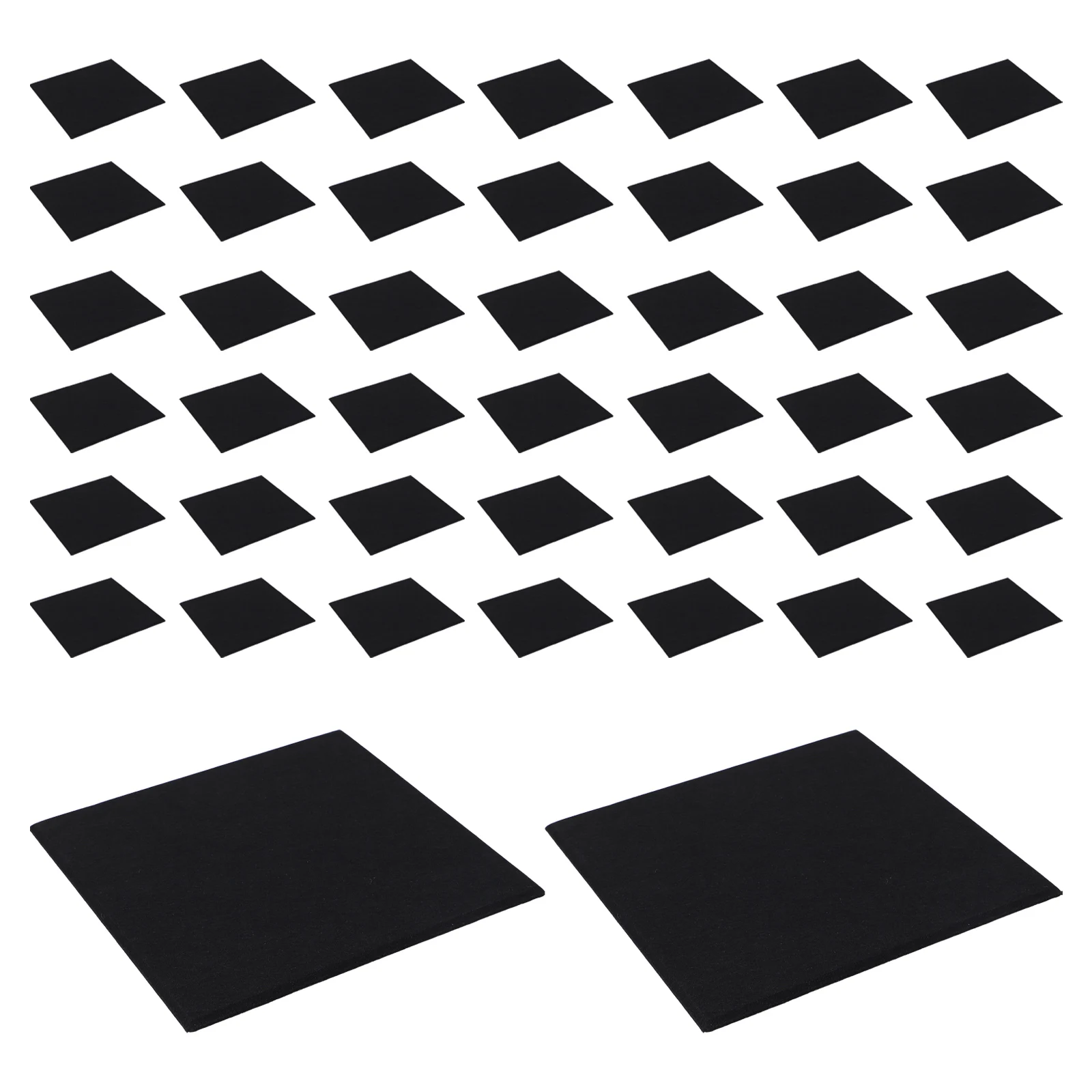 72 قطعة لوحات الصوت الصوتية عالية الكثافة الحد من الضوضاء بلاط الحائط لغرفة الاجتماعات تسجيل استوديو لوحة تخميد الصوت