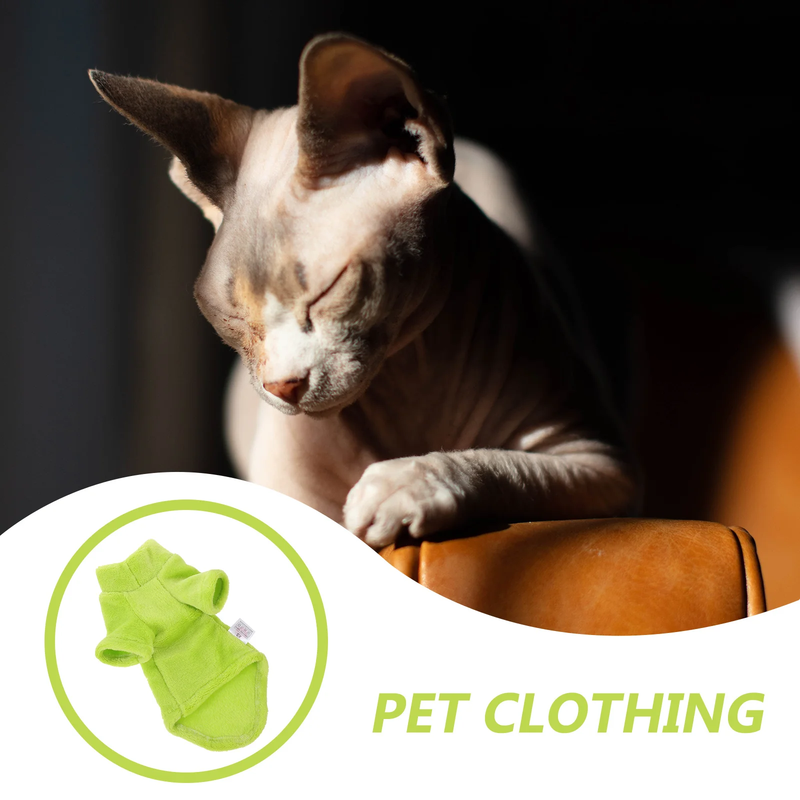 

Sphynx Cat Clothes Winter High Neck Warm Thickened Coat Xs Skin Friendly Breathable Cat Winter Coat Outdoor Training