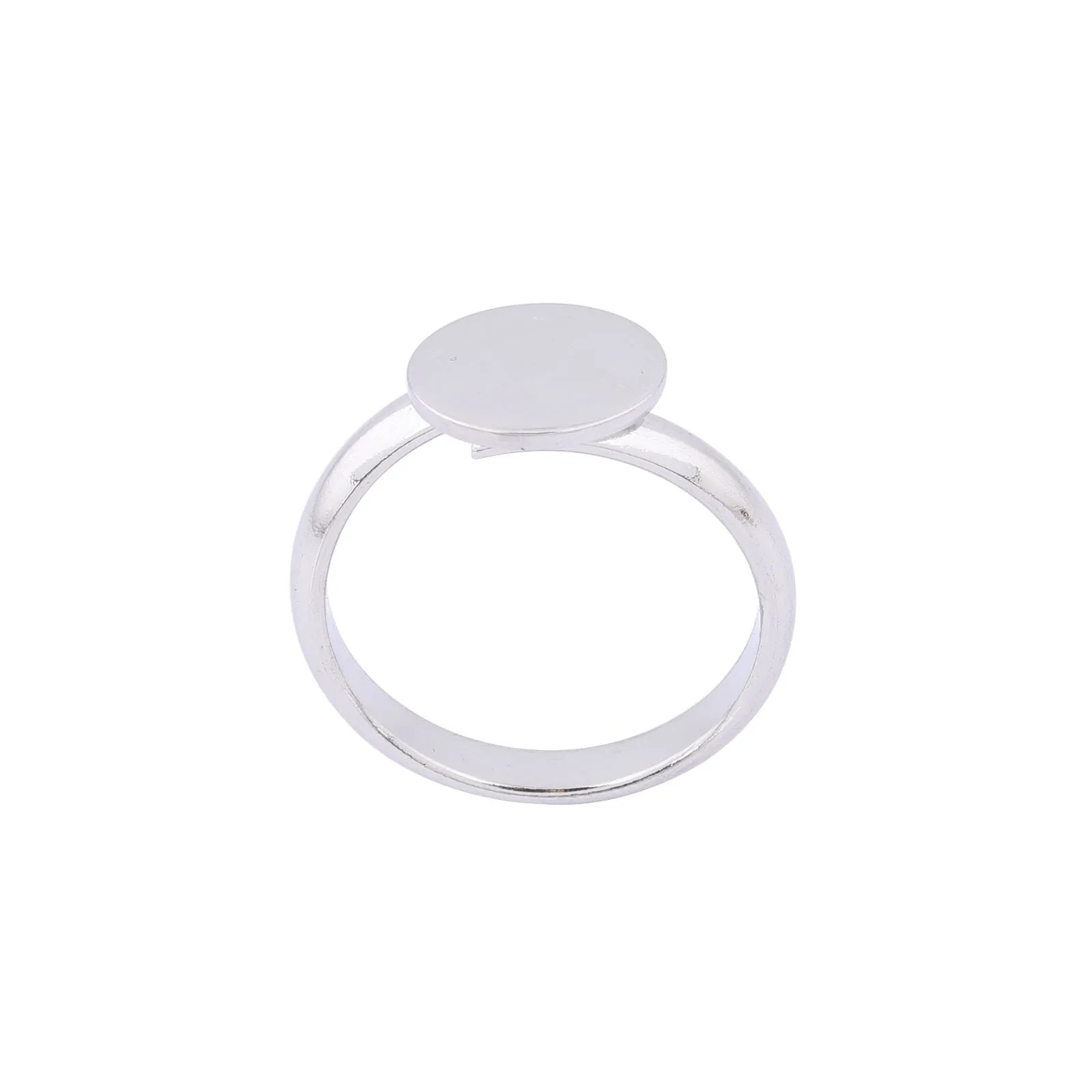 10 stücke Edelstahl verstellbar 10mm Kreis Pad Ring Basis Rohlinge DIY Fingerring Lünette Einstellungen für Schmuck herstellung Lieferungen