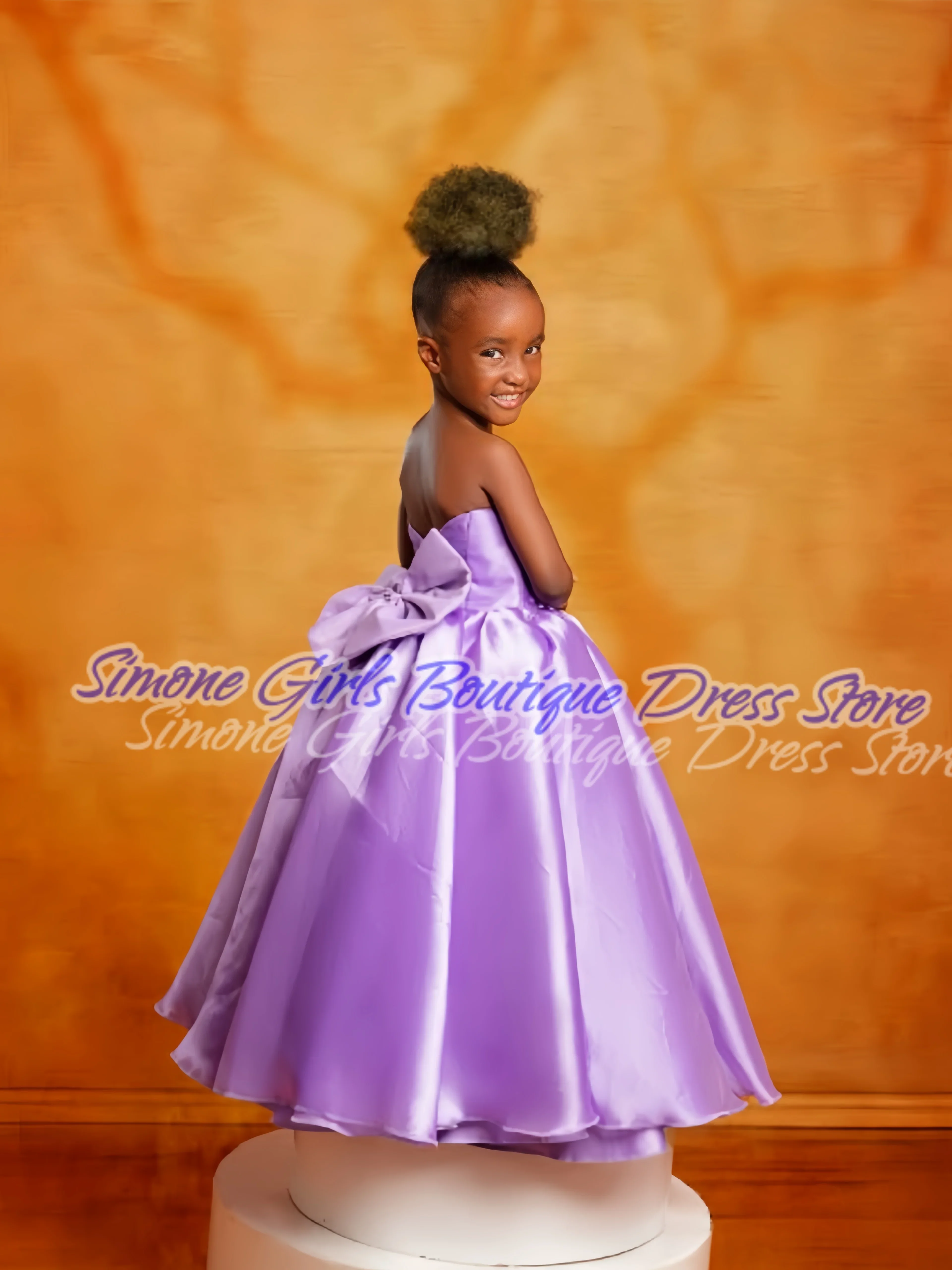 Атласное бальное платье с открытыми плечами, платье-труба, платье принцессы с бантом, платья с цветочным узором для девочек на день рождения, танцевальные представления, фотосессия