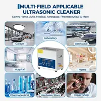 Tacleekii 6L 10L 15L 22L 30L Commercial Ultrasonic Cleaner with Heater 40kHz Portable Washing Machine Professional Stainless Steel Machine with Digital Timer & 3 Cleaning Modes for Jewelry Watches Glasses 6