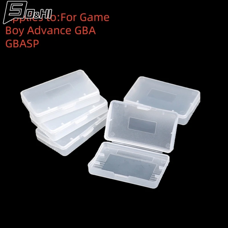 5Pcs Transparent Game Storage Box Card Collection Protection Anti Dust Cover Cartridge Game Case For Game Boy Advance GBA GBASP