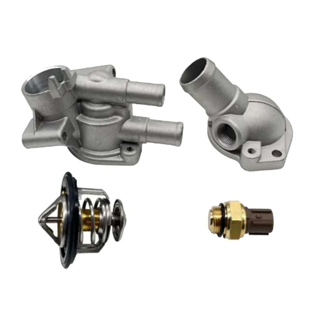 

Thermostat Sensor Water Outlet Practical Design Single Piece Easy Installation Metal Composition OE Replacement