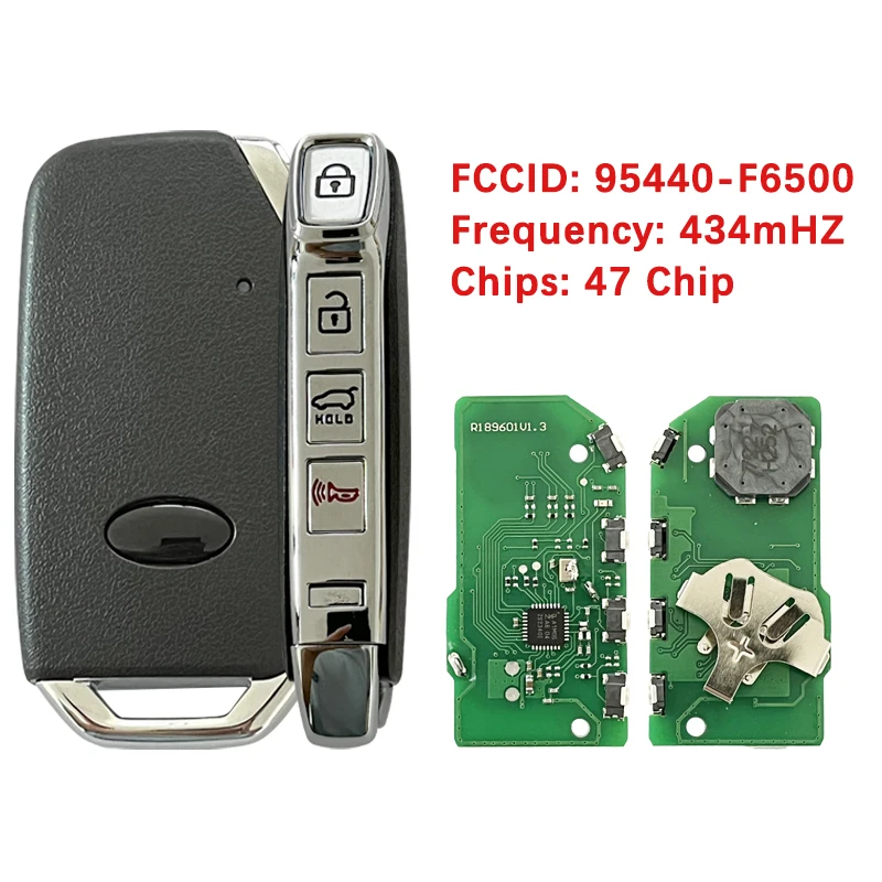 CN051106 Aftermarket 4 Button Smart Key Remote Fob 433MHz HITAG 3 FCCID 95440-F6500 Keyless Go For KIA Cadenza 2020