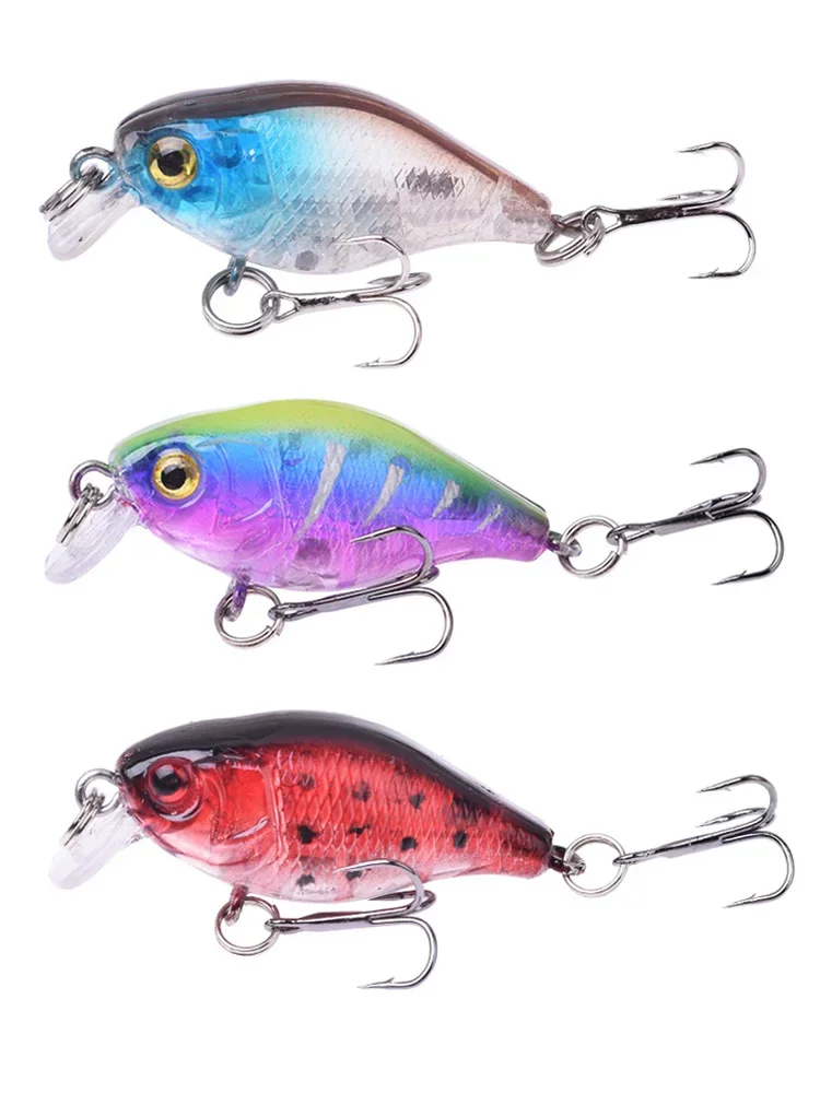 1 szt. Crankbait Fishing Lure Crank plastikowe woblery 45mm 4g sztuczna twarda przynęta na bas realistyczne przynęty Pesca Fishing Tackle — zdjęcie 2