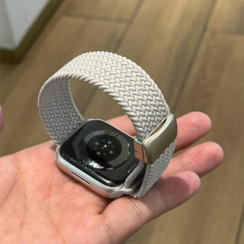 สายไนลอนถักสำหรับ Apple Watch 11 ขนาด 49 มม. 44 มม. 45 มม. 42 มม. 46 มม. 40 มม. 41 มม. Ultra 3 สายรัดข้อมือ iWatch Series 10 9 8 7 6 SE