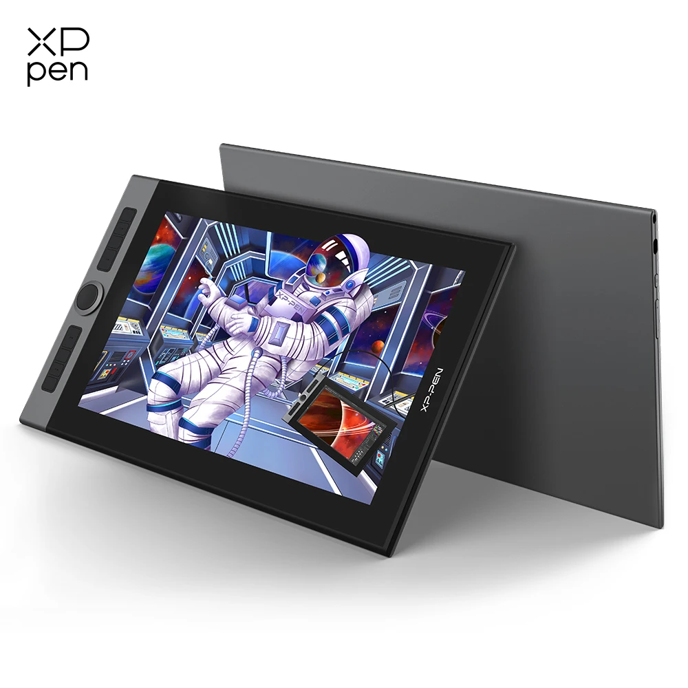 XPPen Artist Pro 16 15.6 Inch Graphic Tablet Monitor with 8 Shortcut Keys 1 Wheel 133% sRGB Drawing Display for Windows Mac