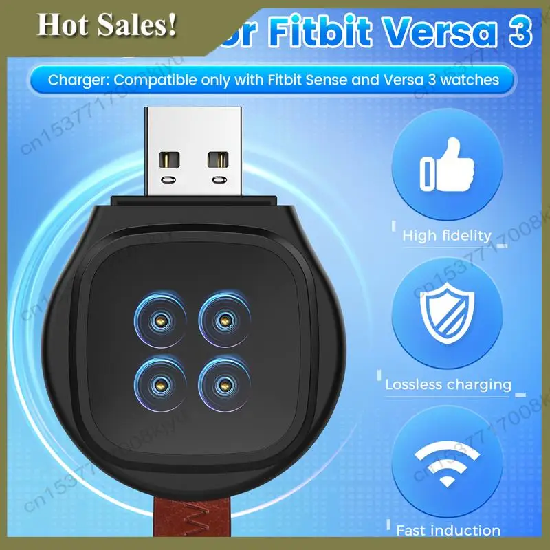 

-A23G Зарядное устройство для Fitbit Versa 3/Sense Watch Портативное зарядное устройство для часов с USB-интерфейсом