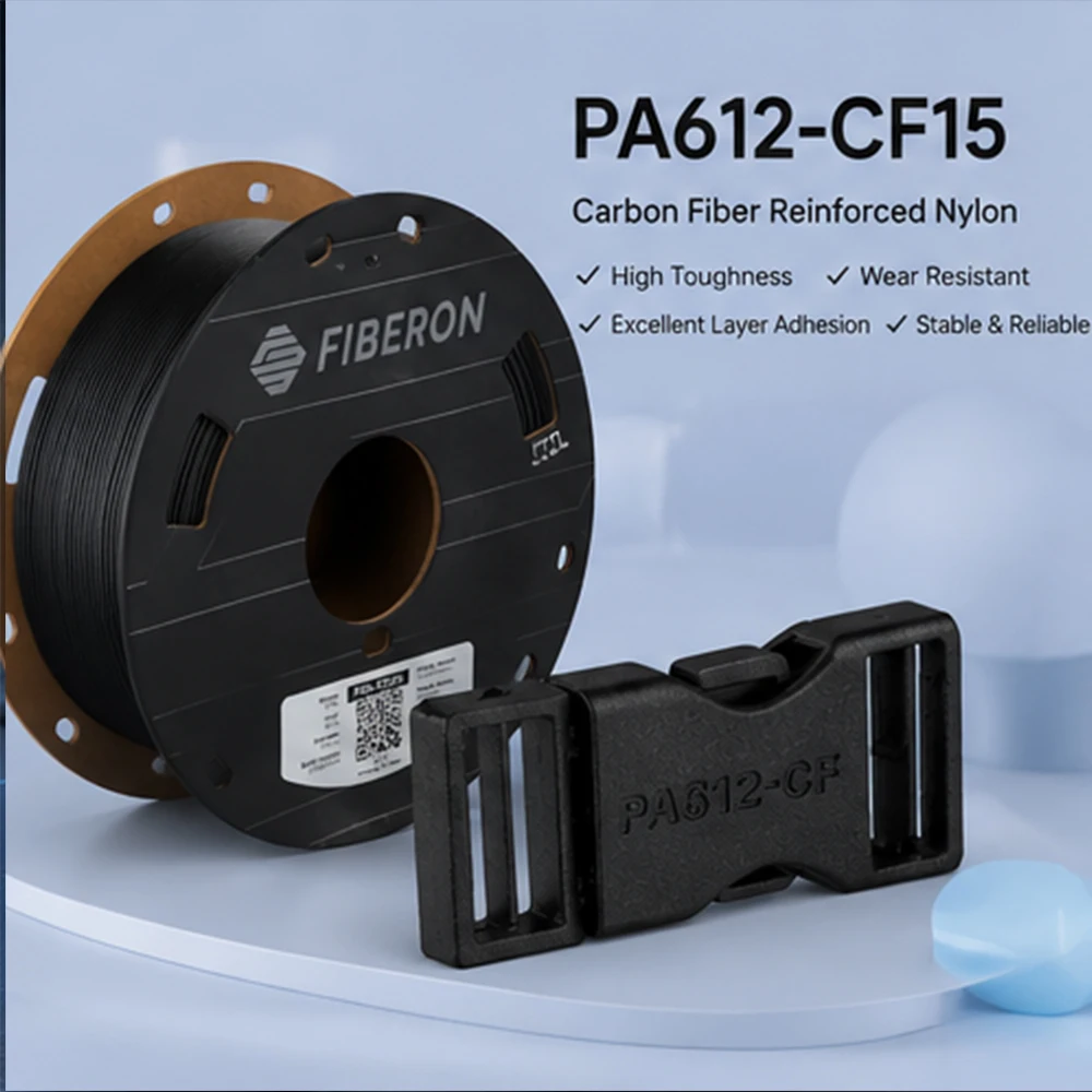 PA612-CF15 3D Filament 1.75mm 0.5kg Polymaker Fiberon Carbon Fiber Reinforced Nylon High Toughness Engineering Material