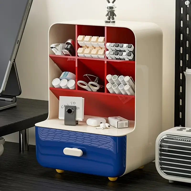 

Large Capacity Pen Holder Multi Compartment Storage Desk Organizer Stationery Office Accessories Boxes Pencil Desktop School