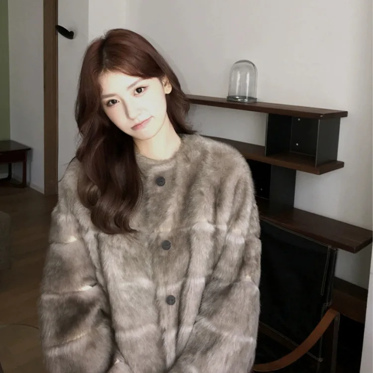 UMI MAO Casaco de emagrecimento reto toscano de couro duplo tingido para mulheres jaquetas novas versáteis de alta qualidade