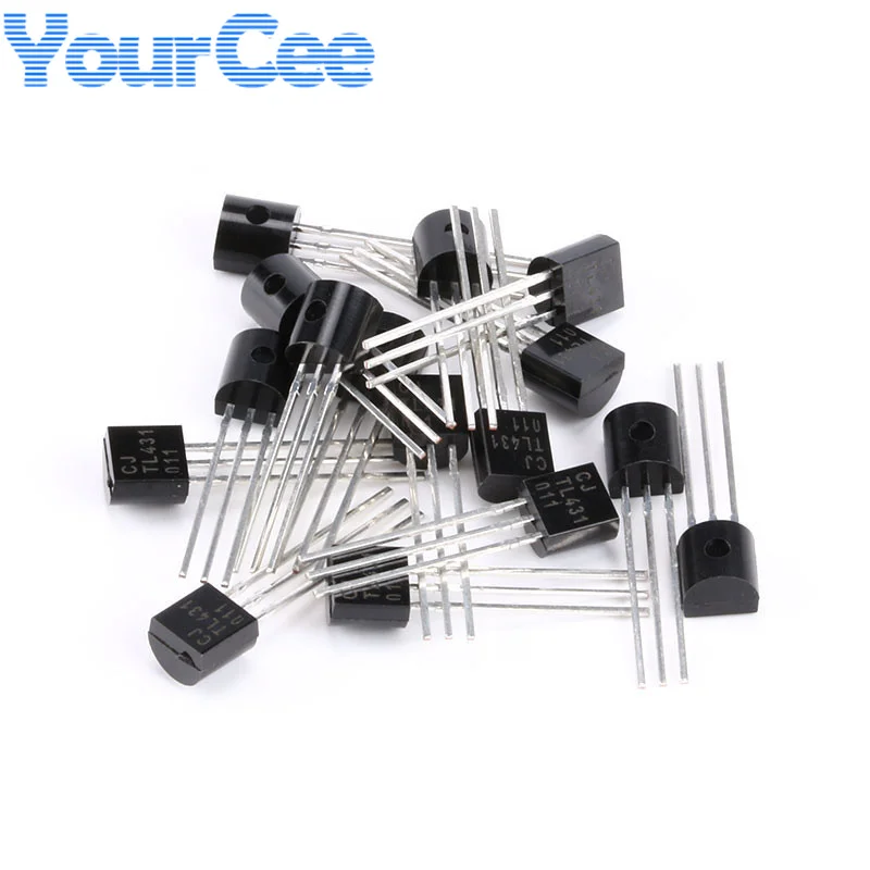 50pcs CJ431 0.5% TO-92 100mA In-line Adjustable Precision Voltage Reference Chip IC Integrated Circuit