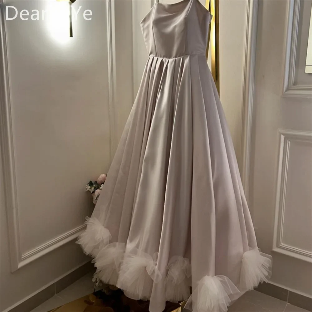 Formal Dress Prom Evening Gown Dearin Shoulder Girdle A-line Floor Length Skirts Tulle Bespoke Occasion Dresses Saudi Arabia