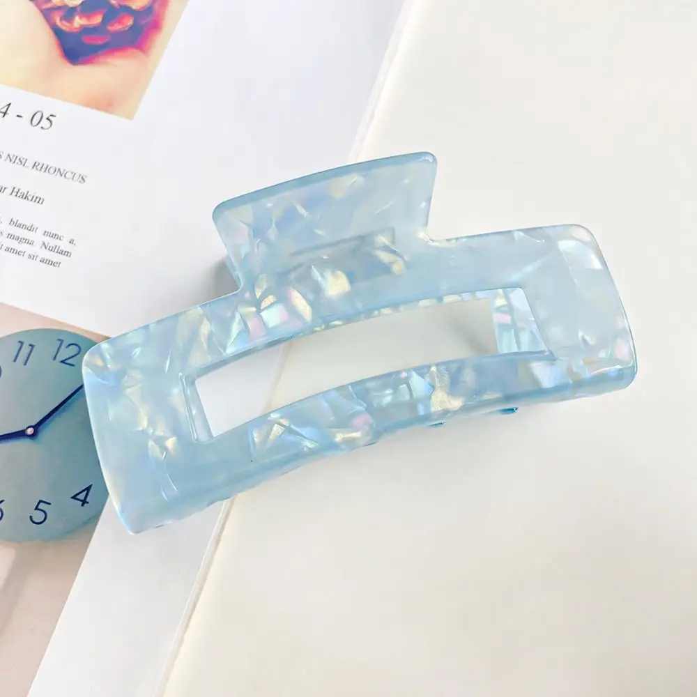 Shark Clip Acetate Hair Clips Illusory Color Hair Grab Clip Acetic Acid Barrettes High Ponytail Clip Korean Style