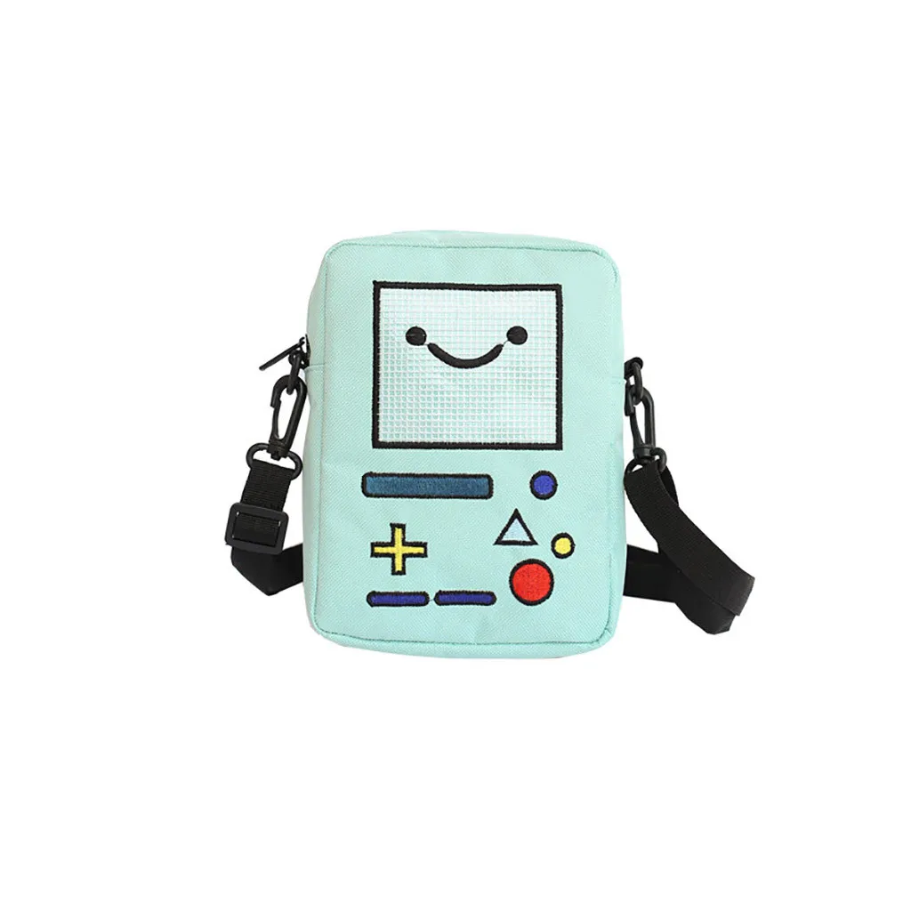 Cartoon Anime Adventure Time Bmo Small Bags For Women Phone Purse Female Canvas Game Machine Shoulder Bag Funny Crossbody Bag