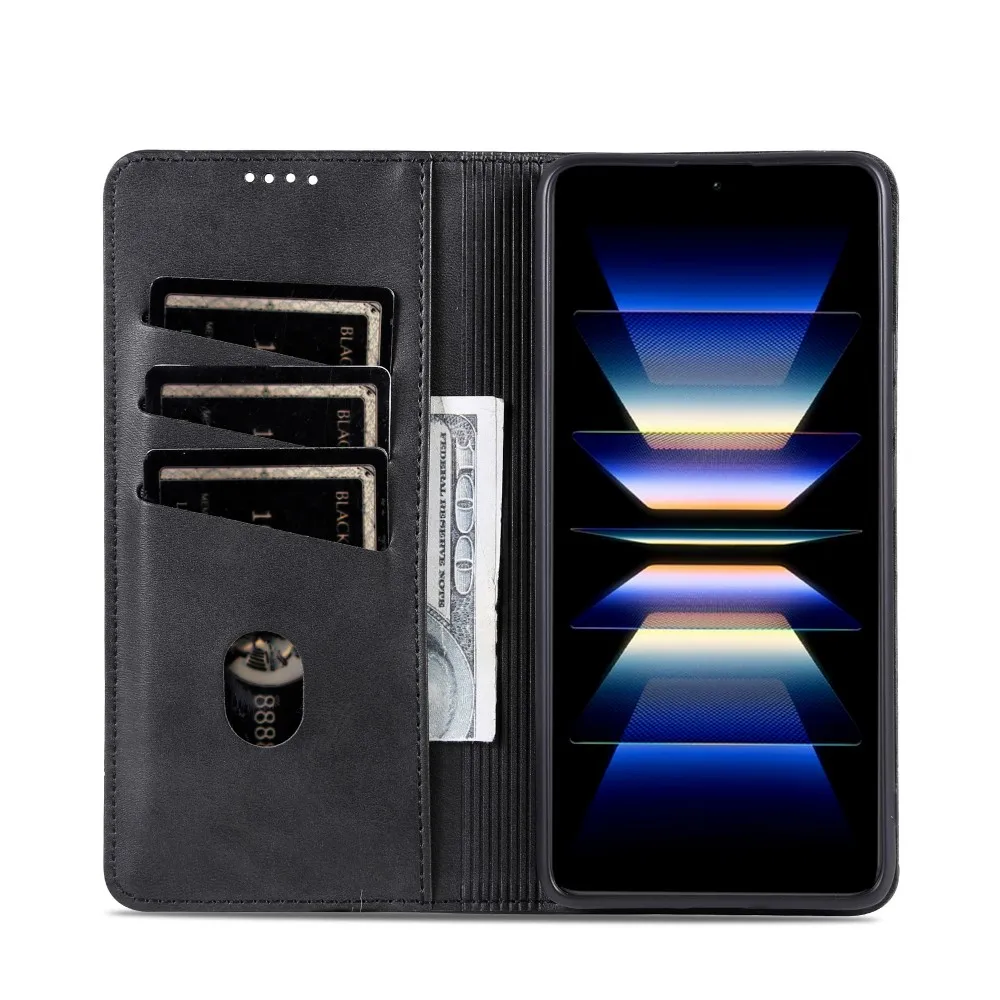 Etui Portfel z Klapką do Telefonu XiaoMi Mi 17 Ultra, Skórzane, Ochronne, z Przegródkami na Karty, Odporne na Wstrząsy, Tylna Obudowa — zdjęcie produktu 5