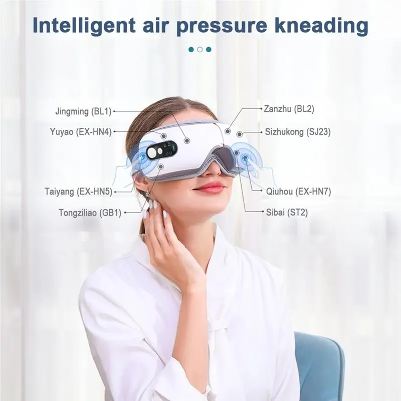 Eye Massage Functionality Fatigue Relief Multifunctional Eye Massager Vibrating Eye Mask Smart Hot Compression Protector