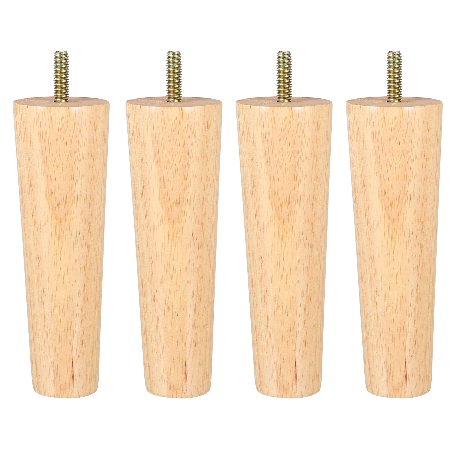 

4 Pcs Wooden Cabinet Legs Ideal for Various Furniture Feet Table Replacement Solid Office Tapered High Load-bearing Capacity