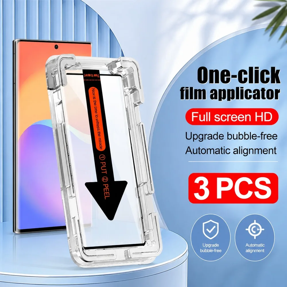 3PCS Screen Protector For Samsung Galaxy S25 Edge S25 FE S24 Ultra S24+ Tempered Glass For Samsung Galaxy S24 S24 FE S23 Ultra