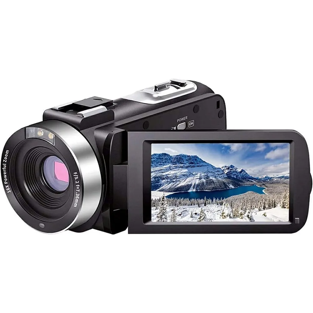 

18X Digital Cameras for Photograph 2.7K HD YouTube Vlogging Video Camera Beginner 3" Touch Screen Recording Camcorders with WiFi