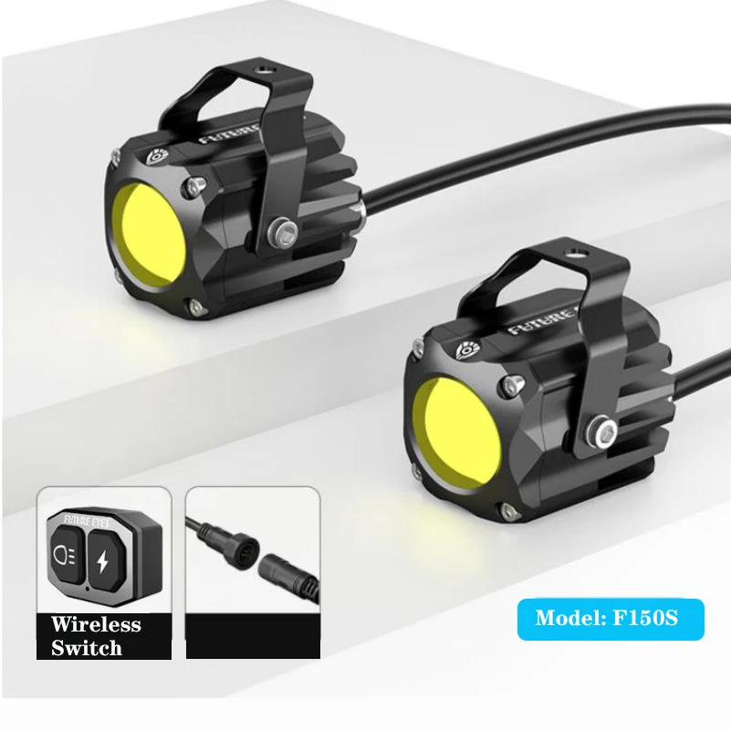 FUTURE EYES F150S Wireless Switch Motorcycle Front fog light Led Driving Lights Spotlight Small Size High-power Superbright