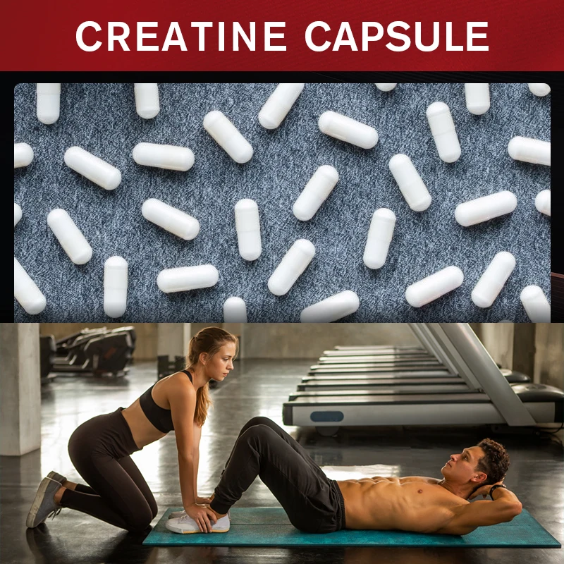 GPGP Greenpeople Creatine Monohydrate Capsule Build abdominal Muscle & Athletic endurance Muscle Whey protein for Gym