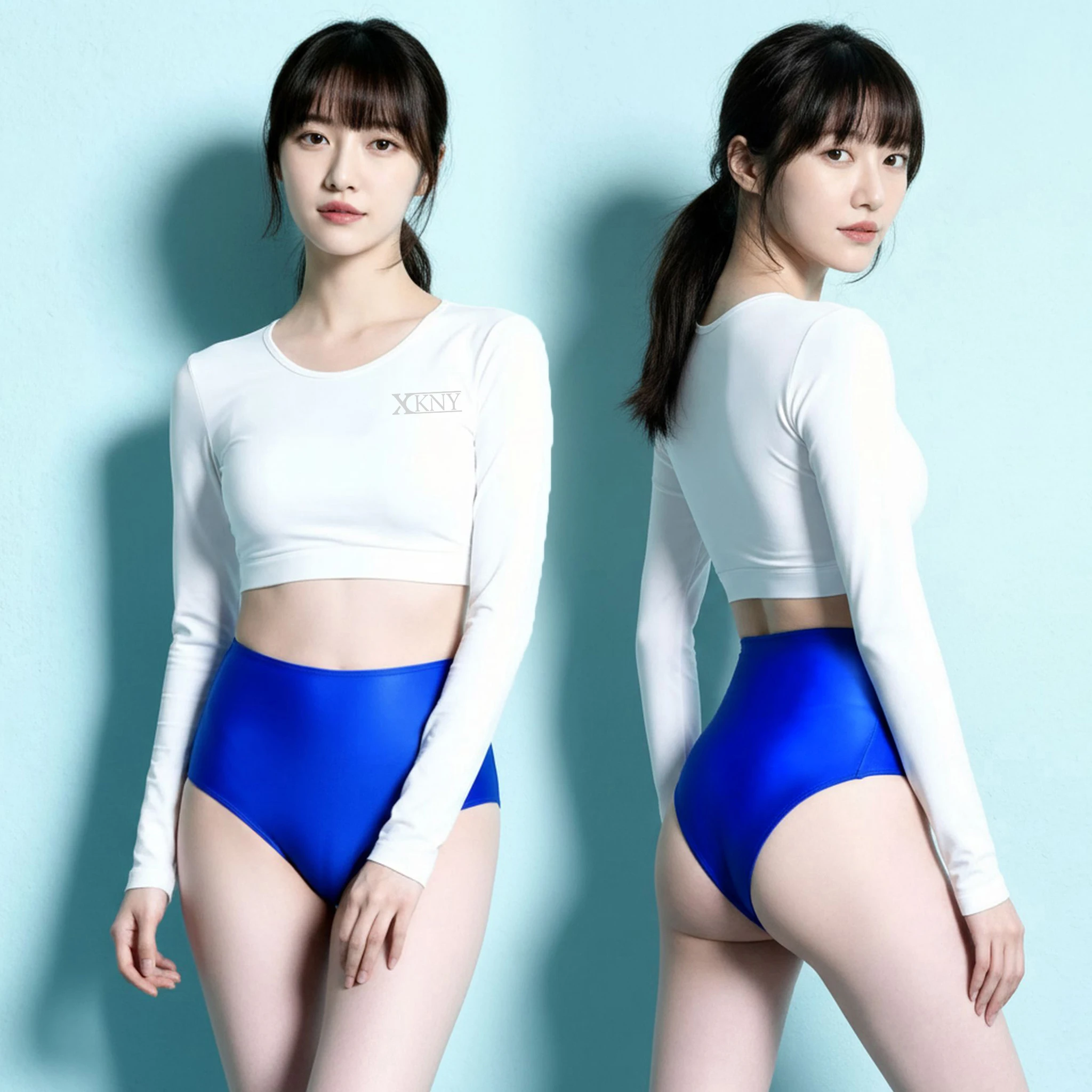 

Сатиновые глянцевые стринги XClocKNYoung с высокой талией, гладкие, шелковистые, спортивные шорты, гимнастические стринги, плавки для плавания.