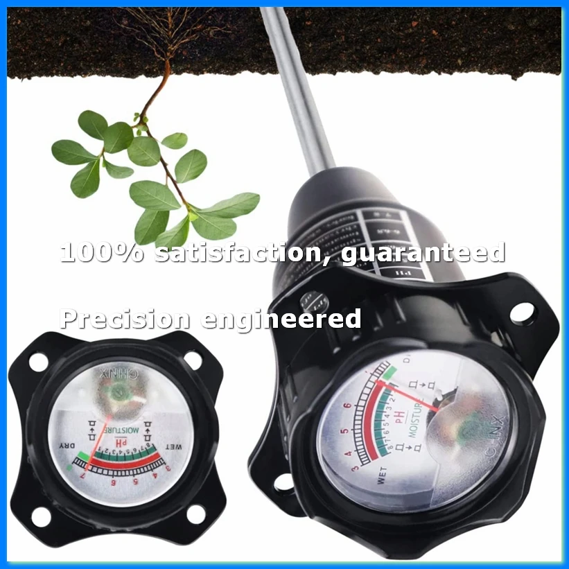 

Long Probe Deep Soil PH Moisture Meter 2 In-1 Tester-Professional Test Hygrometer for Large Pot Plants Gardening Farming-ABYS