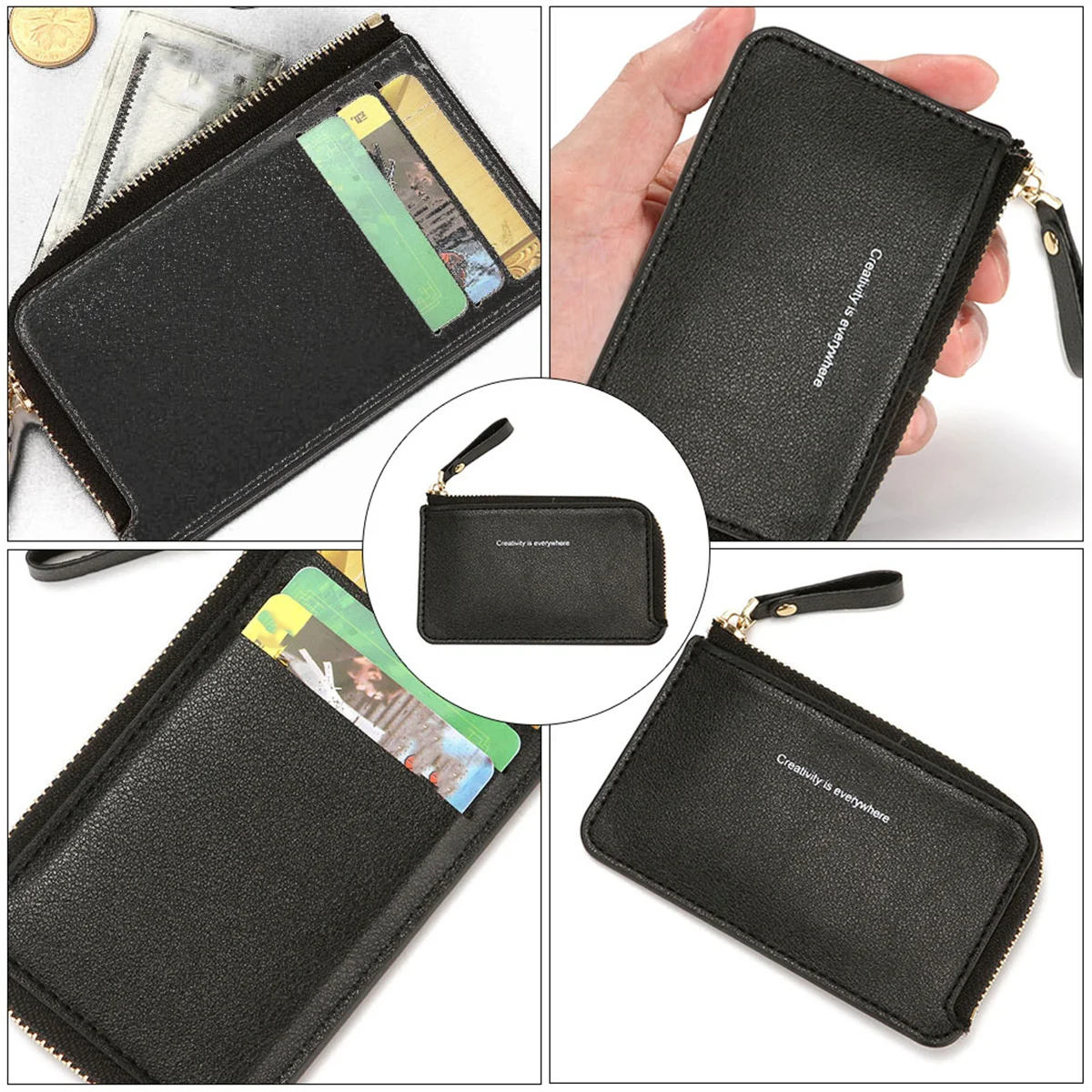 Portefeuille en PU Durable pour hommes, court, porte-cartes de crédit, polyvalent, étanche, usage quotidien, cadeau pour hommes, portefeuille à la mode