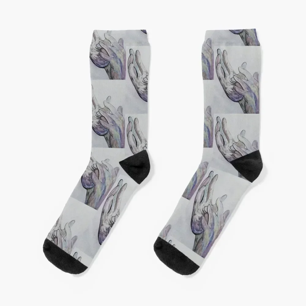 

ASL Jesus Denim Coloring Socks retro valentine gift ideas Lots moving stockings Socks Girl Men's