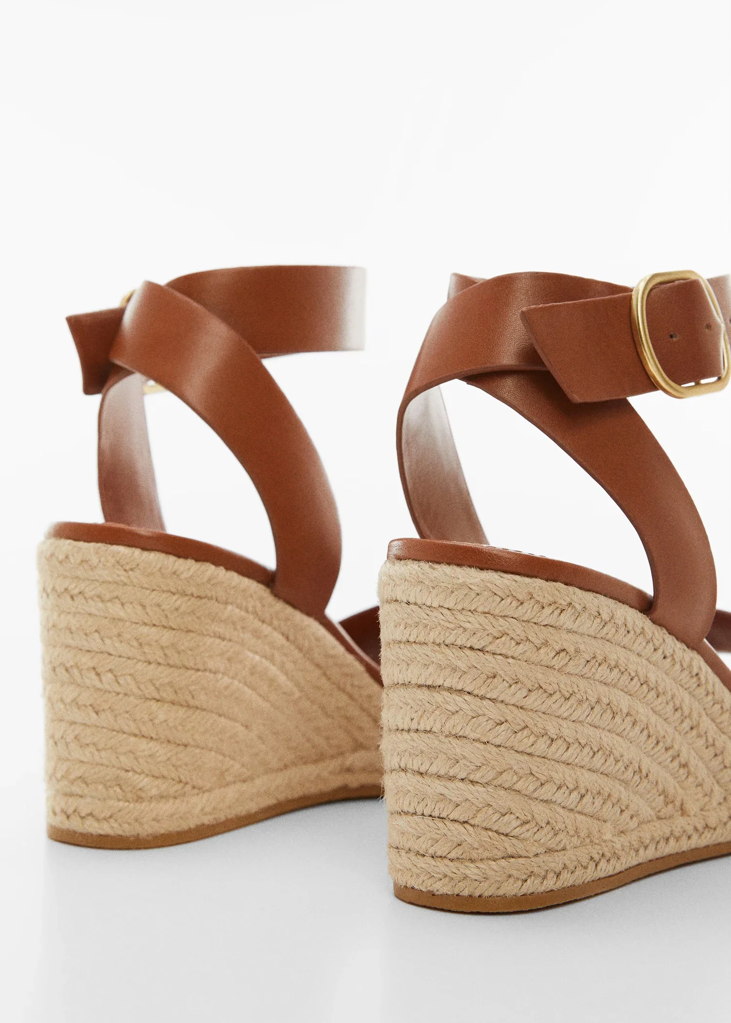 Wedges Ankle Buckle Strap Sandals Open Toe Runway 2025 Summer Women Brown Black New Arrivals High Quality Dress Shoes