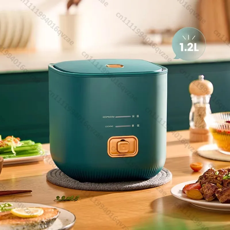 Kitchen Appliances Wholesale Electric Mini Rice Cooker 1.2L Plastic Shell Multifunctional Portable Steamer with Measuring Cup