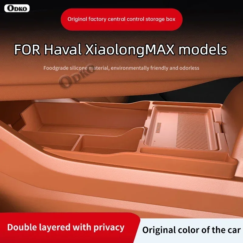 

Silicone Storage Box 2025 FOR Haval Xiaolong Max Hi4 PHEV Center Console Modification Pad Accessories Organizer Decoration