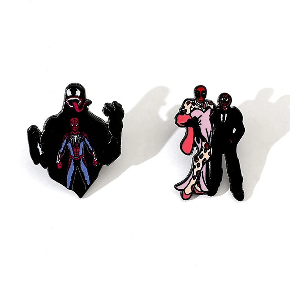 

Marvel Spider Man Deadpool Venom Collection Styling Brooch Clothing Accessories Anime Pins Jewelry Birthday Gift Friends
