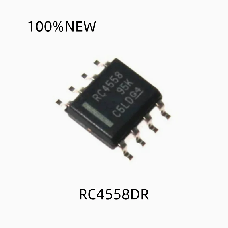 (50Pcs) 100% New Rc4558Dr Rc4558 Sop-8 Dual Operational Amplifier Chip Ic